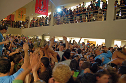 Flash Mob at a university library